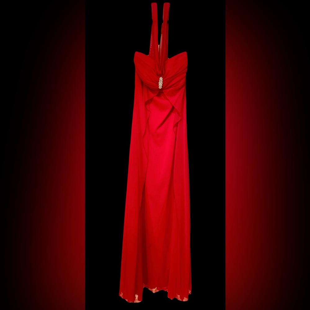 Elegant Red Evening Gown